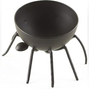 Black metal Spider Bowl